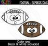 Football Facial Expressions Clip Art