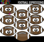 Football Facial Expressions Clip Art