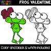Frog Valentine Clip Art Commercial Use Valentines Day Graphics