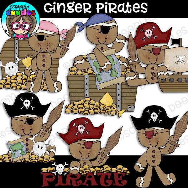 Pirate Gingers Clip Art