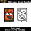 Halloween School Supplies Clipart