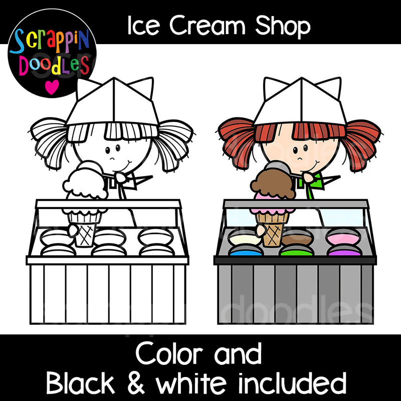 Ice Cream Shop Clip Art soft ice ceam stand