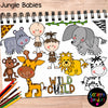 Jungle Babies Clip Art
