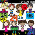 Leap Year Kiddos Clipart Kids Commercial Use