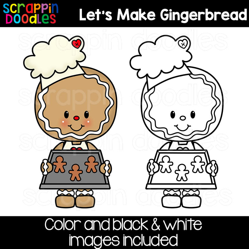 Let's Make Gingerbread Clip Art