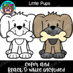 Little Pups Clip Art