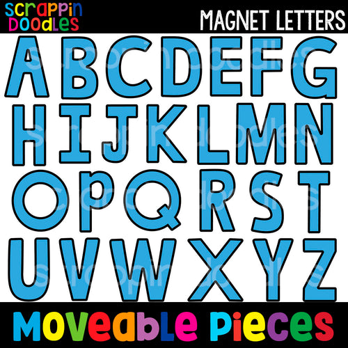 MOVEABLE IMAGES -Magnet Alphabet Clip Art