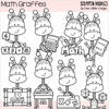 Math Giraffes Clip Art