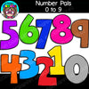 Number Pals Clip Art People with eyes