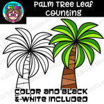 Palm Tree Leaf Counting Clip Art