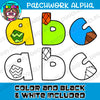 Patchwork Lower Case Alphabet Clipart