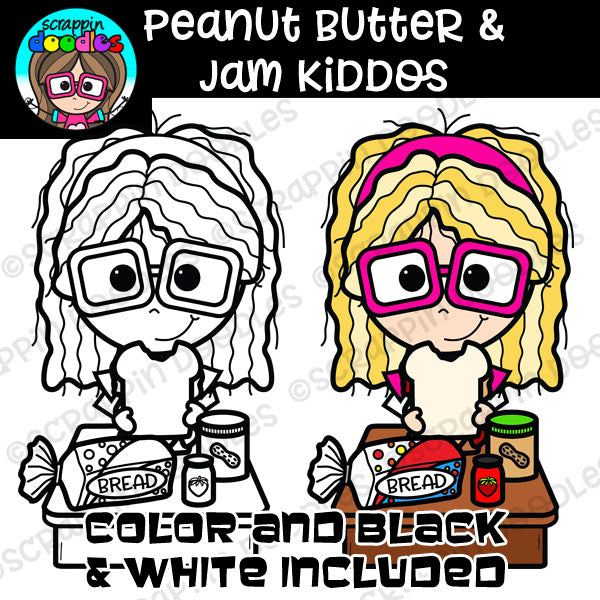 Peanut Butter & Jam Kiddos Clipart