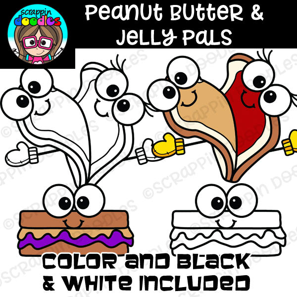 Peanut Butter & Jelly Pals Clipart