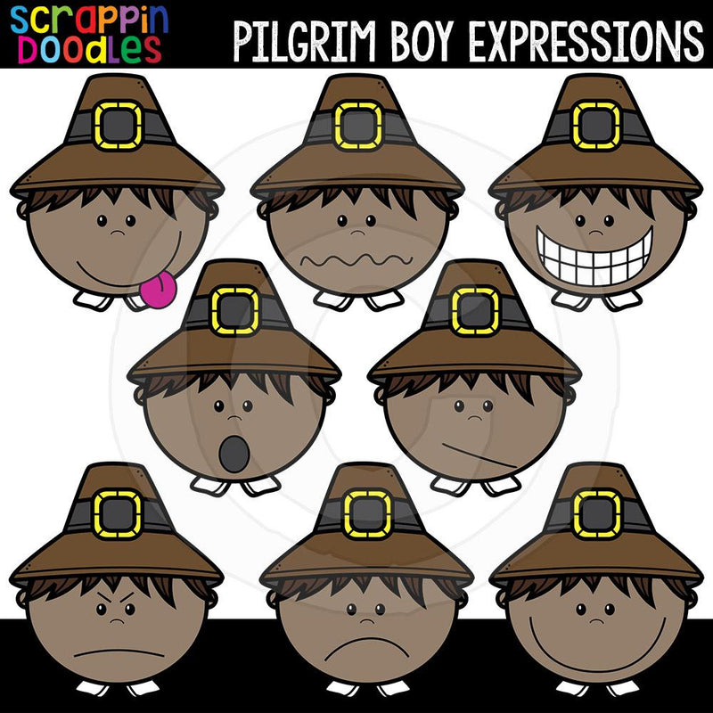 Pilgrim Humor Boy Pilgrim Clipart