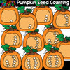 Counting Pumpkin Seeds ClipArt - Cute Pumpkin Clip Art - Math Pumpkins