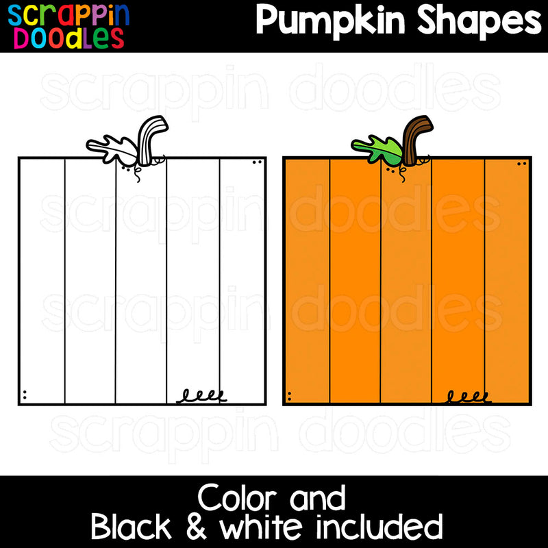 Pumpkin Shapes Clipart
