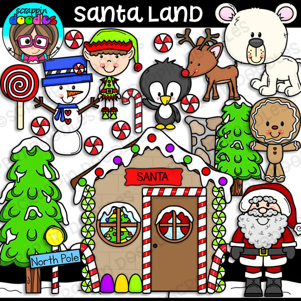 Santa Land Clipart