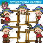 Scarecrow Hay Frames Clipart