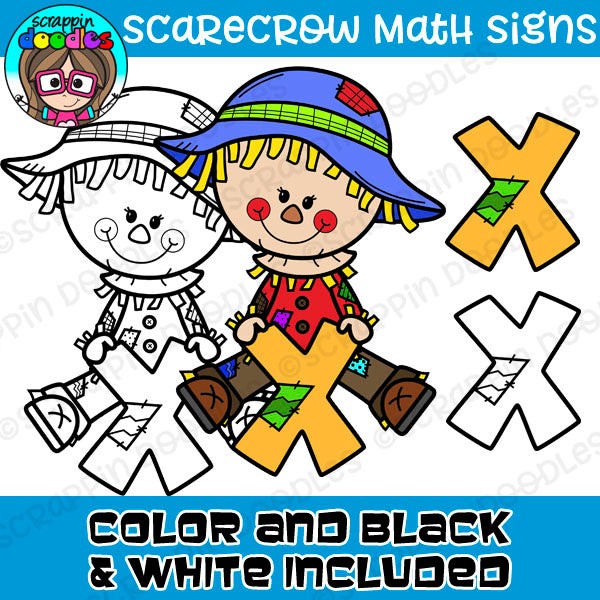 Scarecrow School Bundle Clipart