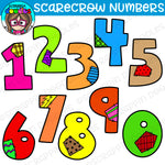 Scarecrow Numbers Clipart