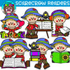 Scarecrow Readers Clipart