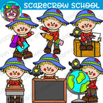 Scarecrow School Days Clipart