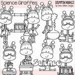 School Giraffes Clip Art Bundle