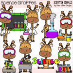 Science Giraffes Clip Art