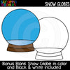 Snow Globes Clip Art Commercial Use Christmas