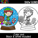 Snow Globes Clip Art Commercial Use Christmas