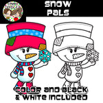 Snow Pals - Cute Snowman Clip Art