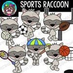 Sports Raccoon Clip Art