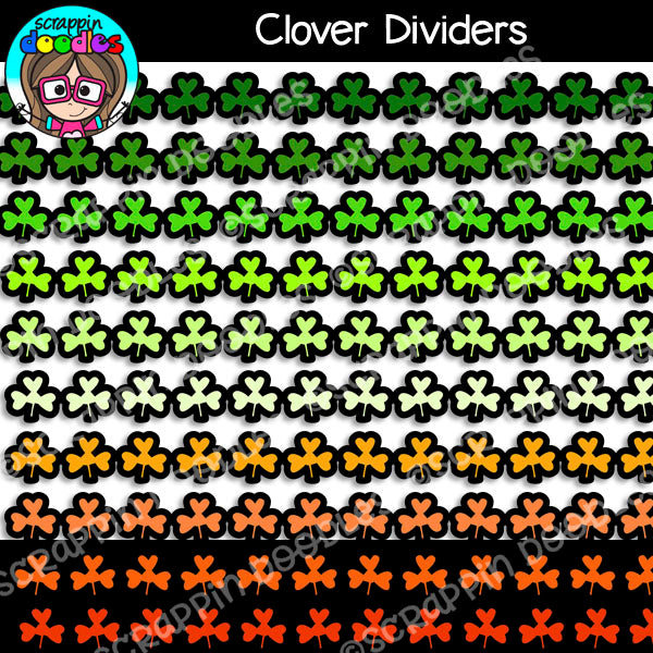 St Patrick's Day Clover Dividers