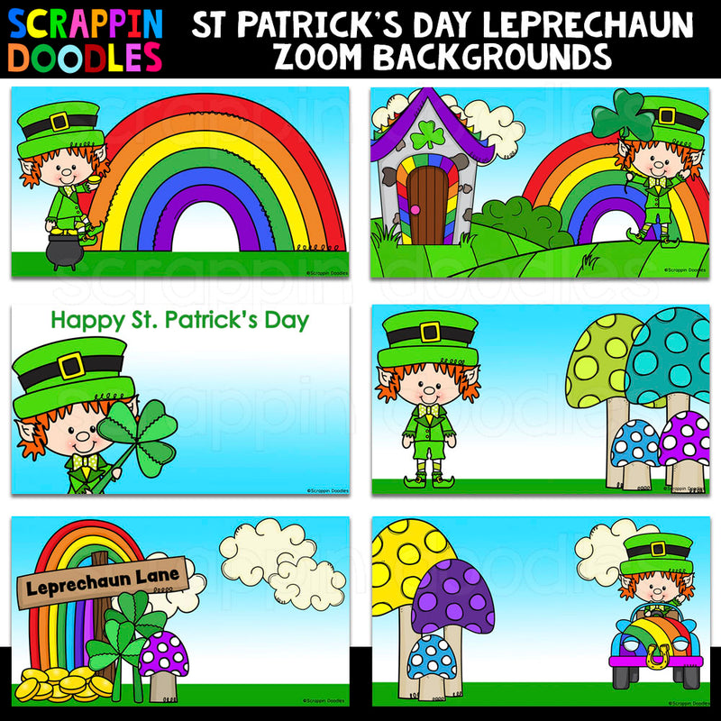 St Patrick's Day Leprechaun Zoom Backgrounds