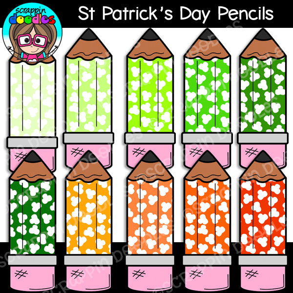 St Patrick's Day Pencils