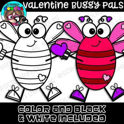 Valentine Buggy Pals Clip Art