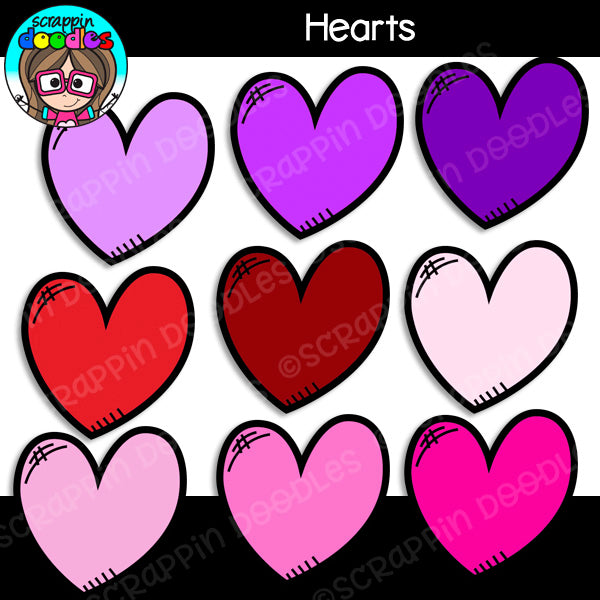 Valentine Hearts Clip Art