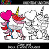 Valentine Unicorn Clip Art Commercial Use