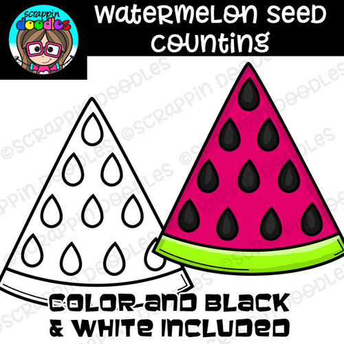 Watermelon Seed Counting Clip Art