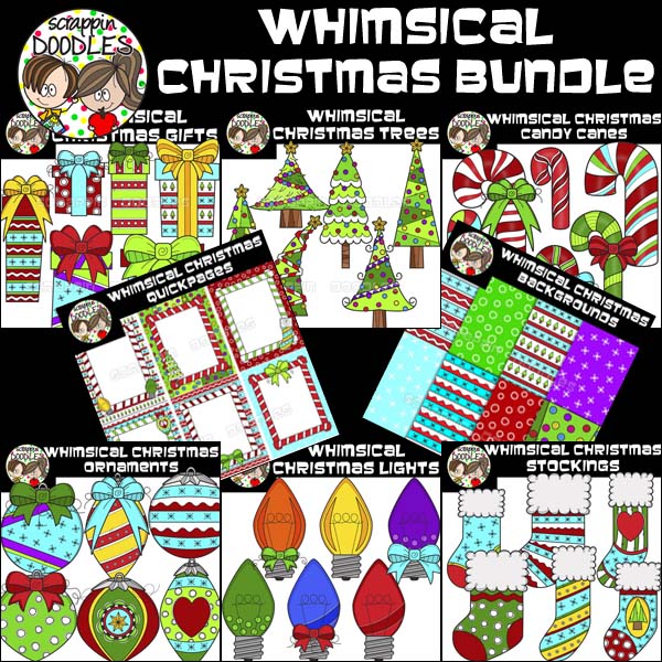 Whimsical Christmas BUNDLE {34.00 Value - 168 Graphics}