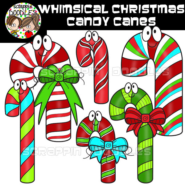 Whimsical Christmas Candy Canes