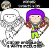 Winter Sports Kids Clip Art