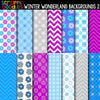 Winter Wonderland 2 - 12" x 12" Backgrounds