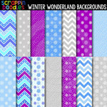 Winter Wonderland 12" x 12" Backgrounds