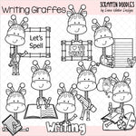 School Giraffes Clip Art Bundle