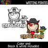 Writing Pirates Clip Art School