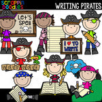 Writing Pirates Clip Art School