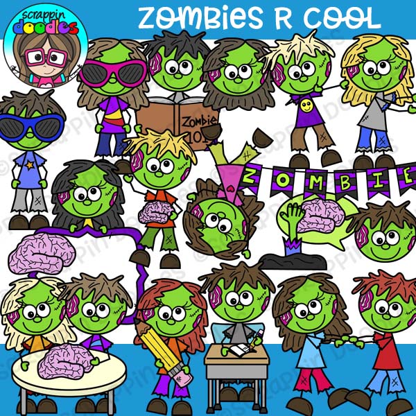 Zombies R Cool Clipart