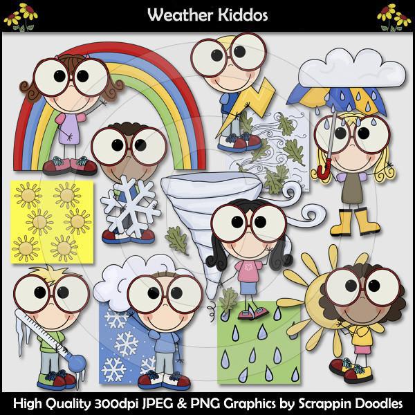 Weather Kiddos Clip Art Download
