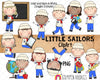 Sailor Clipart - School Sailors - Kids Sailor Dress Up - Commercial Use PNG Sublimation Graphics
